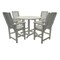 Highwood Usa Lehigh 5pc Round Counter Height Outdoor Patio Furniture Dining Set AD-CNL48-CGE - alternate 1